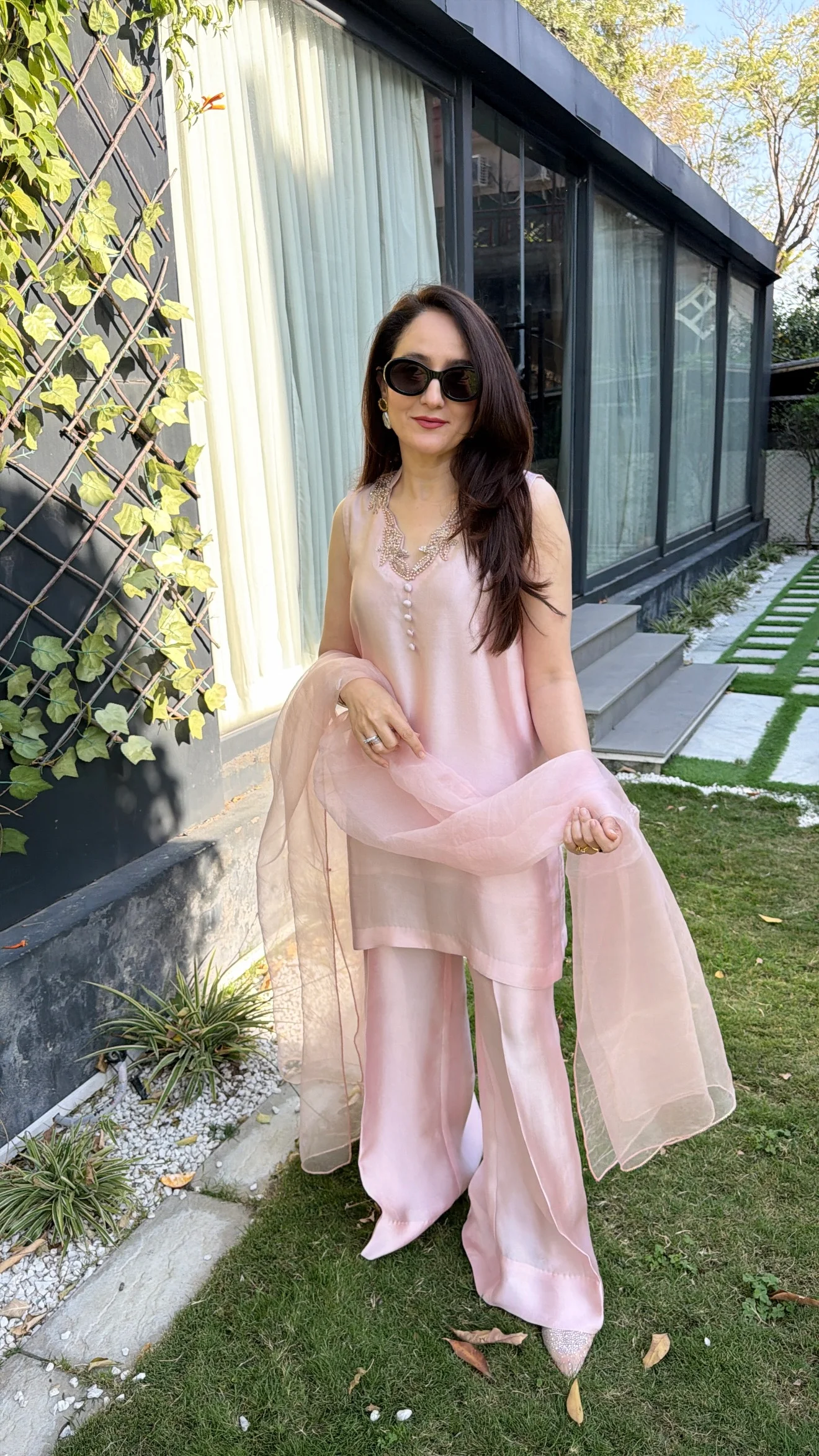 Dusty Blush Pink Silk