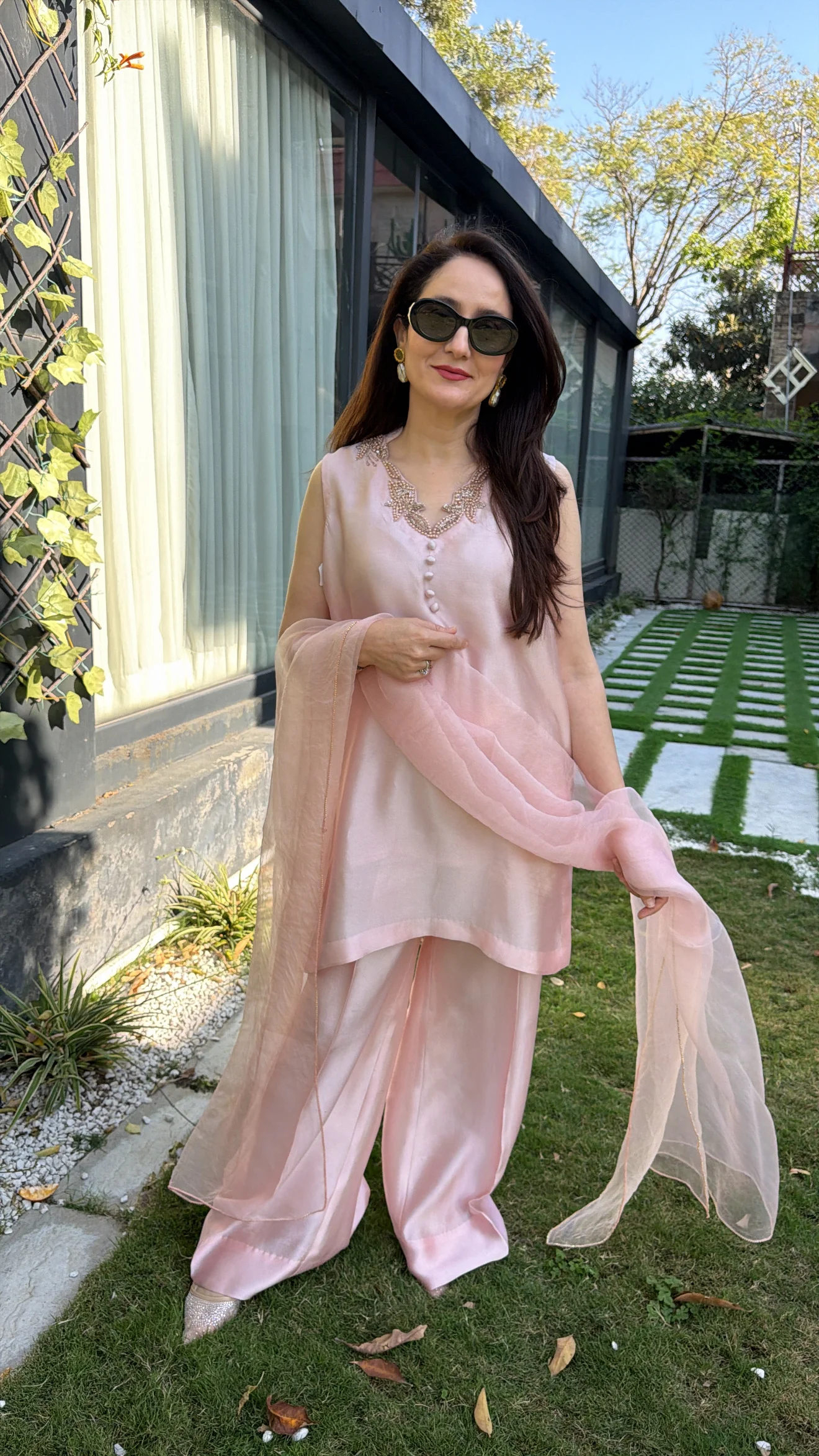 Rose Quartz Silk Ensemble